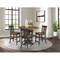 International Concepts 42 in. Solid Wood Dual Drop Leaf Dining Table with 4 Counter Height Stools in Hickory/Washed Coal K45-42DPT-23B-S102-4 - alternate 4
